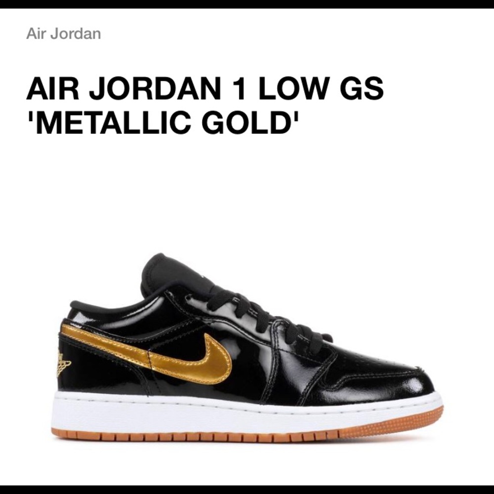 AIR JORDAN 1 LOW METALLIC GOLD